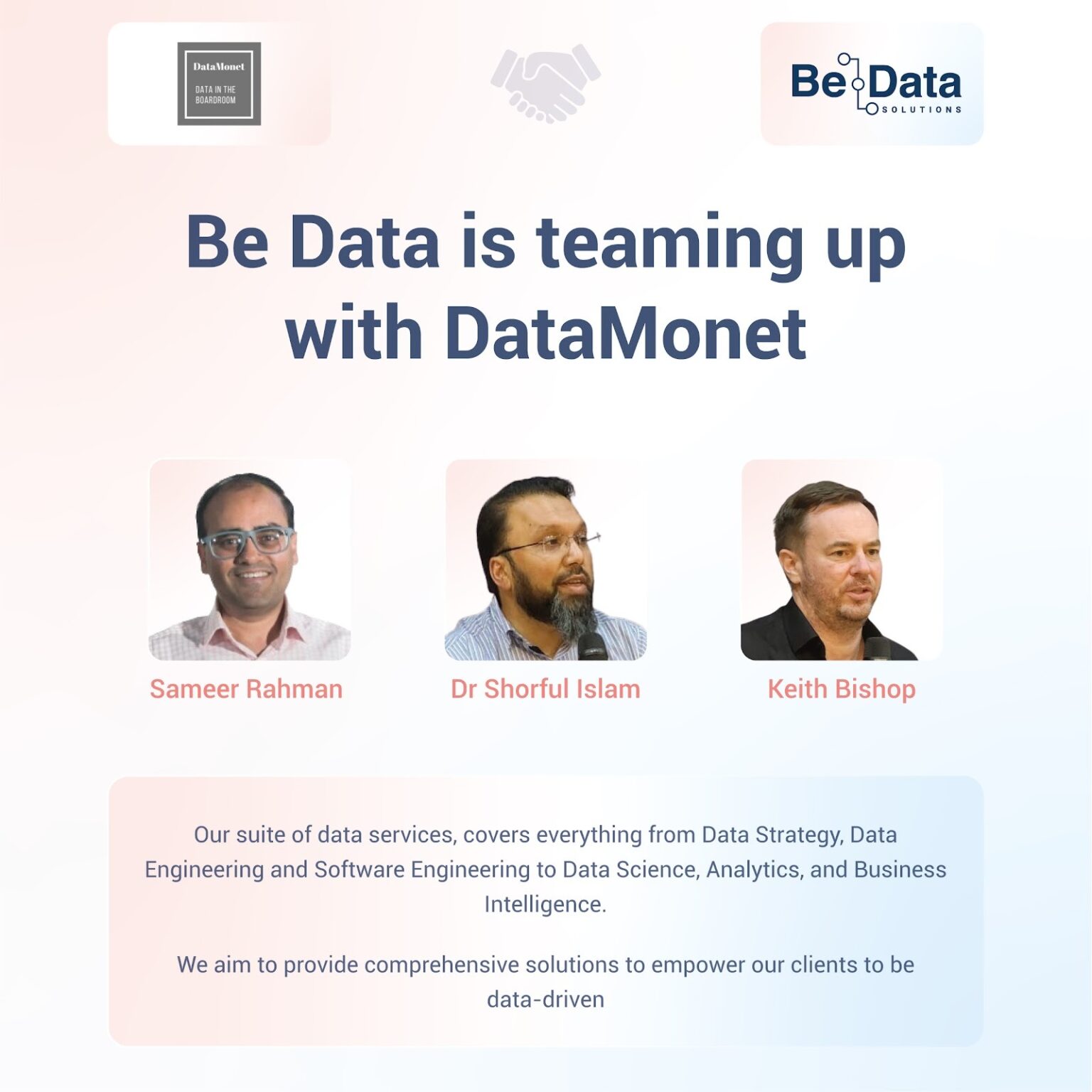 Be Data is Teaming up with dataMonet - Be Data Solutions